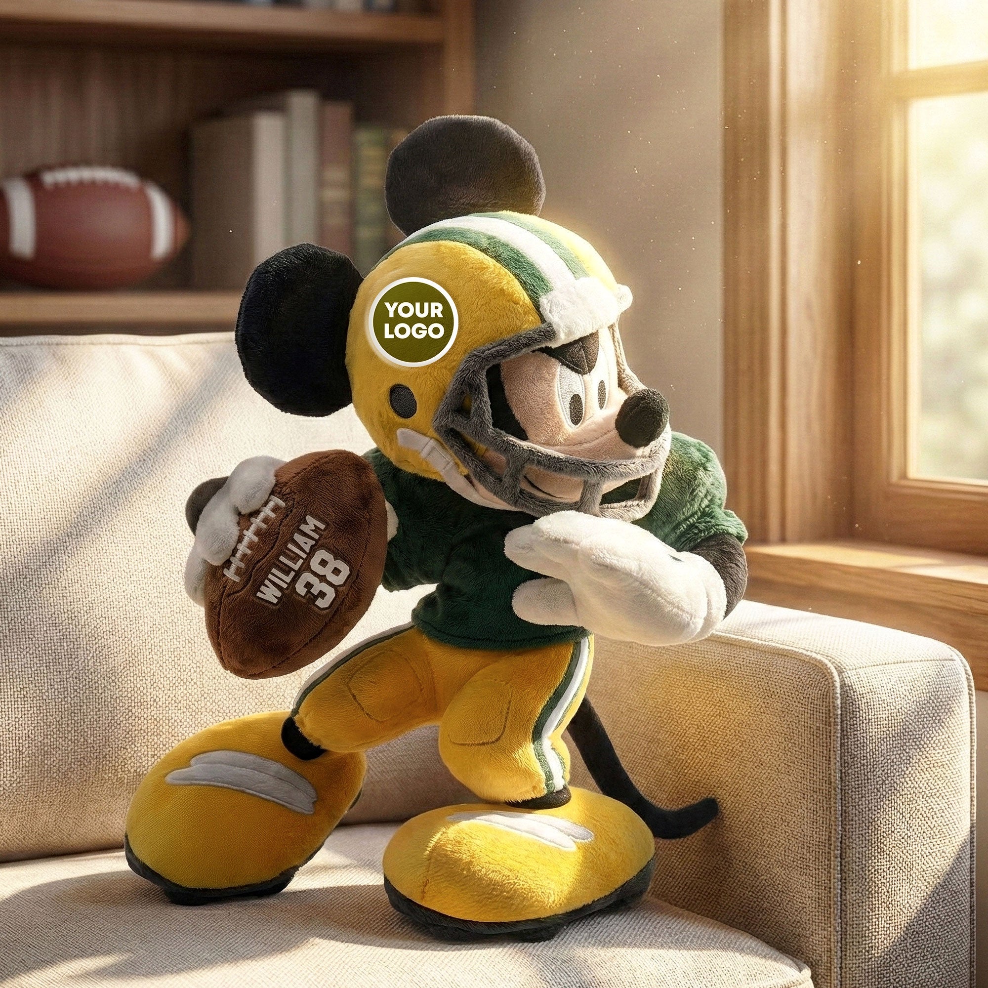 "Unleash Your Inner Champion!" - Sports Hero Pillow | Personalized Gifts for Football Lovers Pillow PopCulturePrints