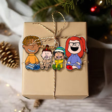 Load image into Gallery viewer, Custom Family Christmas Cartoon Ornament - Personalized Holiday Decor
