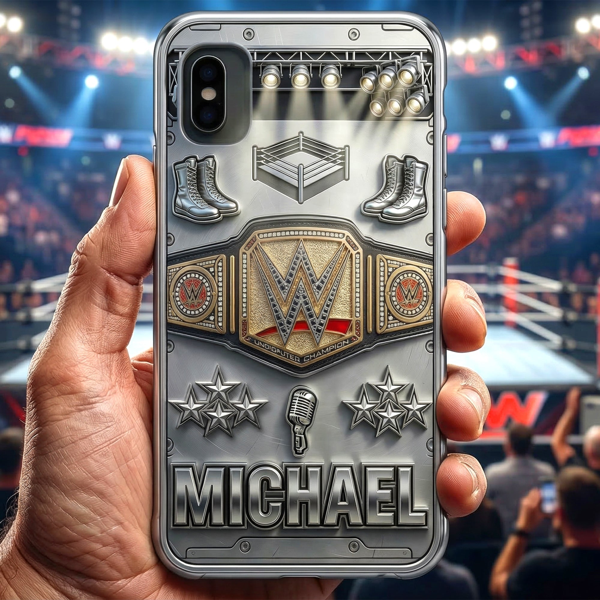 Championship Belt Phone Case - Personalize Your Perfect Gift for Wrestling Fans!