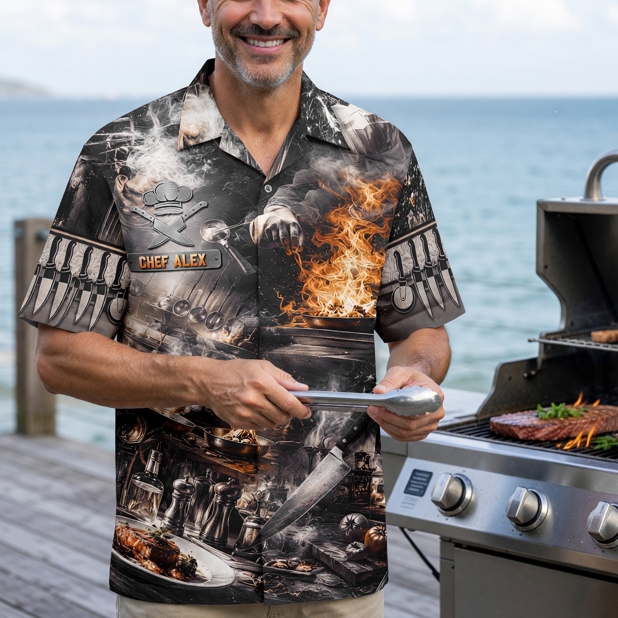 Culinary Genius Hawaiian Shirt - Personalized Gift for Chefs