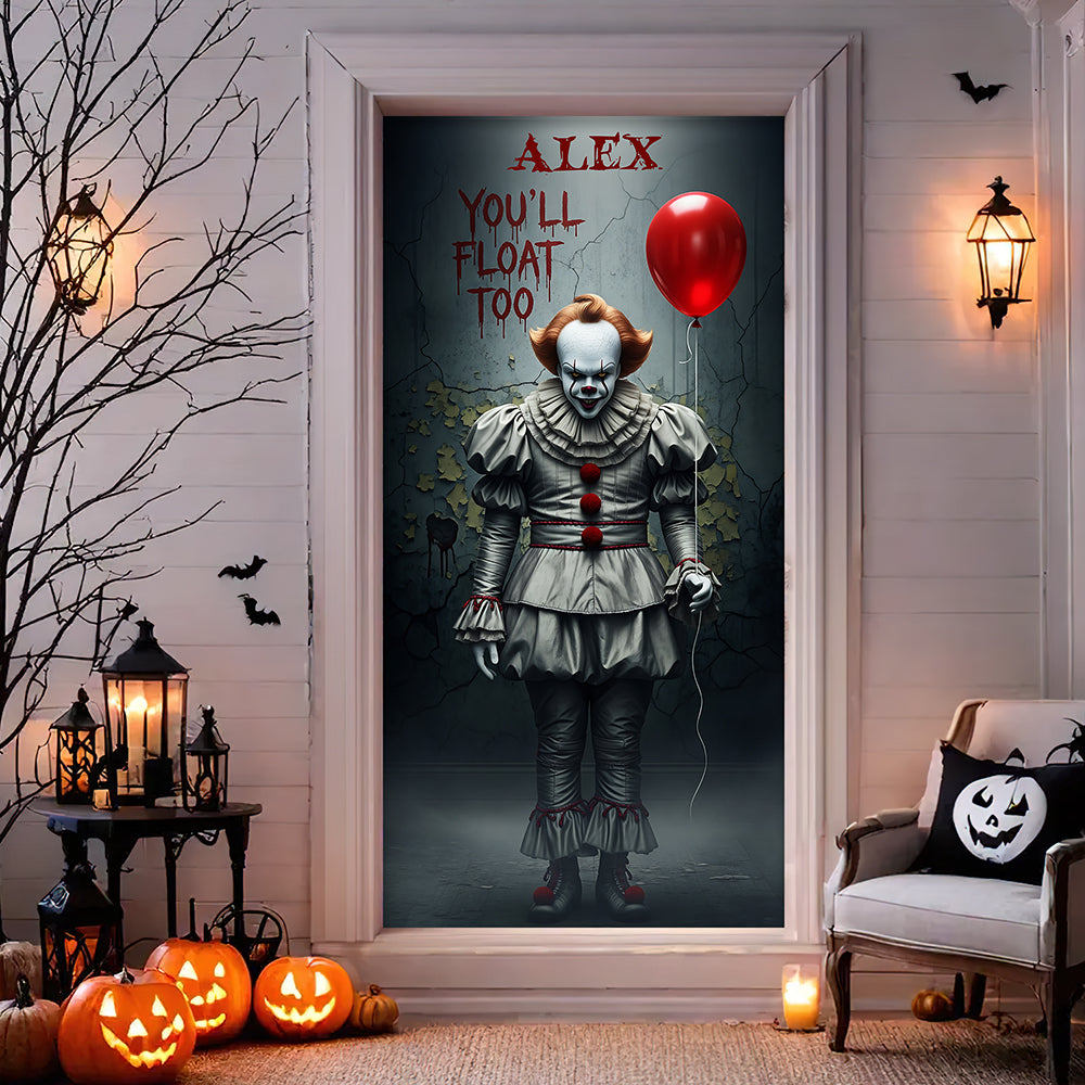 Welcome to My Nightmare - Personalized Horror Character Door Cover Door Covers PopCulturePrints