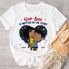 Load image into Gallery viewer, Personalized Couple Sweatshirt - Love is Written in the Stars | Valentine&#39;s Day Gifts Shirts PopCulturePrints

