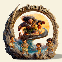 Load image into Gallery viewer, #1 Demi Dad: A Personalized Acrylic Plaque for Dads, Grandpas, and All Father Figures Shaped Plaques PopCulturePrints
