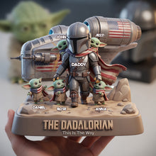 Load image into Gallery viewer, "This Is The Way" - Space Warrior Dad Acrylic Plaque - Personalized Gifts for Dads and Grandpas Shaped Plaques PopCulturePrints
