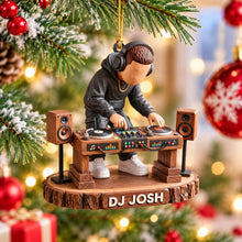 Load image into Gallery viewer, Celebrate the Beat: Personalized DJ Acrylic Ornament - Unique Custom Gift for Music Lovers
