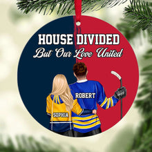 Load image into Gallery viewer, Custom Hockey Couple Ornament - Personalized Christmas Gift | Valentine&#39;s Day Gifts Ornament PopCulturePrints
