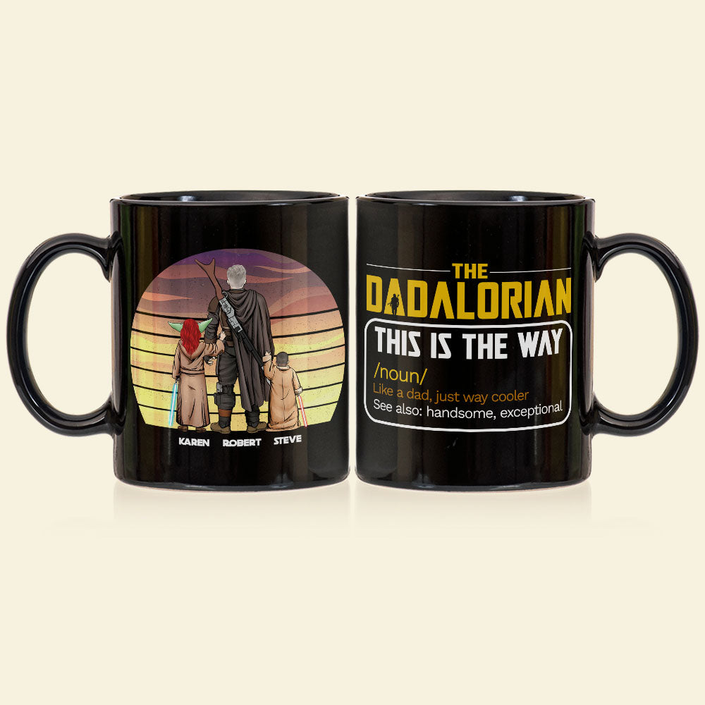 The Dadalorian Personalized Coffee Mug - Unique Dad Gift Coffee Mug PopCulturePrints