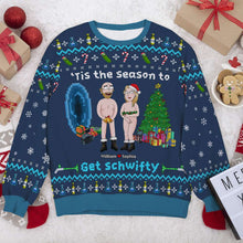 Load image into Gallery viewer, Personalized Couple's Christmas Sweater | Fun Festive Holiday Wear | Valentine's Day Gifts Ugly Christmas Sweater PopCulturePrints
