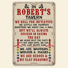 Load image into Gallery viewer, Heroic Quest: Personalized Metal Wall Art for Game Lovers Metal Signs PopCulturePrints

