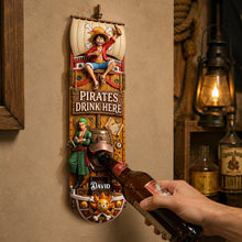 Load image into Gallery viewer, “Set Sail for Adventure!” - Sea Adventure Wooden Wall Hanging Bottle Opener - Personalized Gift for Anime Lovers
