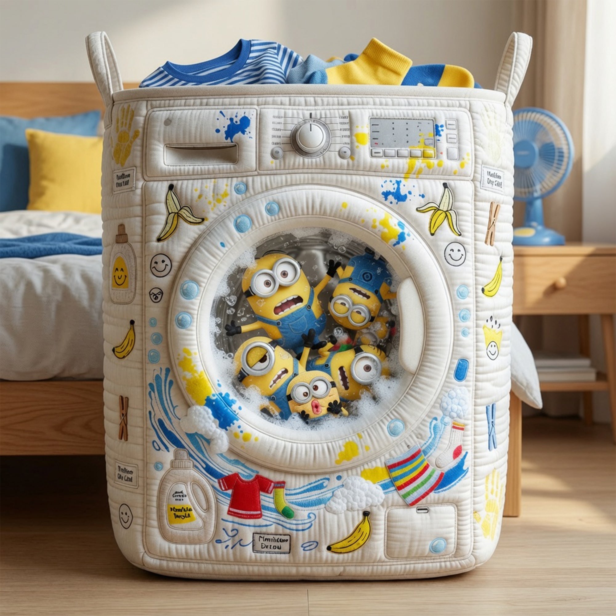 Messy Load Quilted Laundry Basket, Personalized Gifts 04qhlu100726 Laundry Basket PopCulturePrints