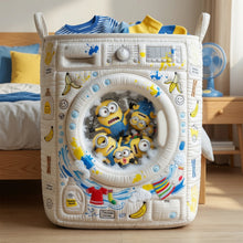 Load image into Gallery viewer, Messy Load Quilted Laundry Basket, Personalized Gifts 04qhlu100726 Laundry Basket PopCulturePrints
