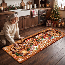 Load image into Gallery viewer, “Sweeten Your Home with a Touch of Love” - Lovely Gingerbread Sweetheart Runner Rug - Personalized Gifts for Family
