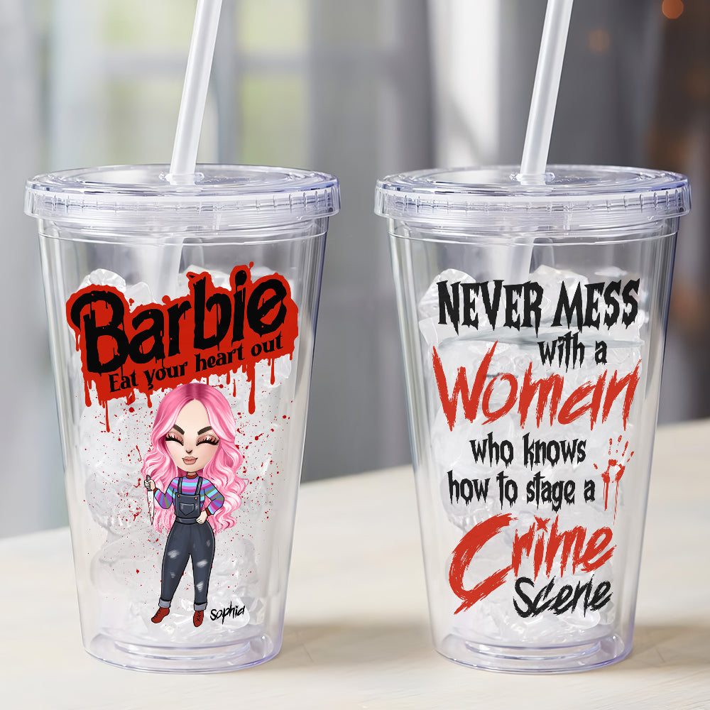 Personalized Horror-Themed Tumbler for Movie Fans Tumbler Cup PopCulturePrints
