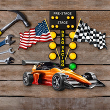 Load image into Gallery viewer, Feel the Need for Speed - Drag Racing Metal Sign, Customizable Gift for Racing Enthusiasts Metal Signs PopCulturePrints
