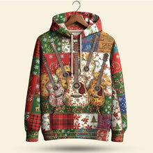 Load image into Gallery viewer, Strum Your Style: Personalized 3D Guitar Hoodie - Custom Gifts for Music Lovers AOP Products PopCulturePrints
