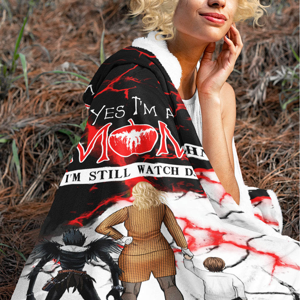 Personalized Wearable Blanket for Moms - Anime Inspired Design Blanket PopCulturePrints