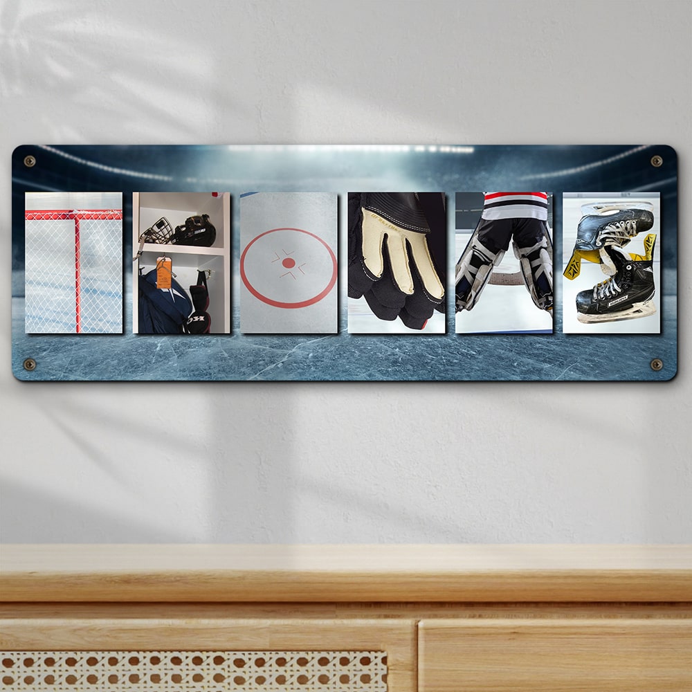 Custom Ice Hockey Name Art Metal Sign Metal Signs PopCulturePrints