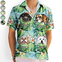 Load image into Gallery viewer, Call Me Dog Dad - Personalized Hawaiian Shirt for Dog Lovers Hawaiian Shirt PopCulturePrints
