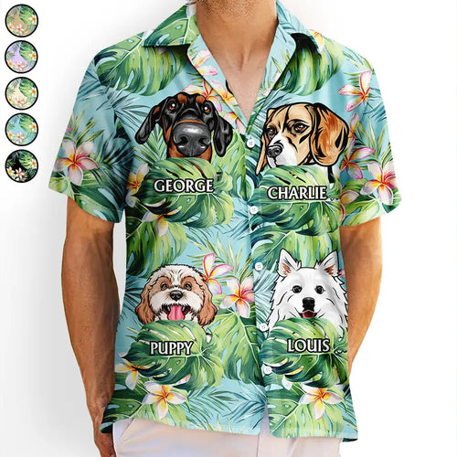 Call Me Dog Dad - Personalized Hawaiian Shirt for Dog Lovers Hawaiian Shirt PopCulturePrints