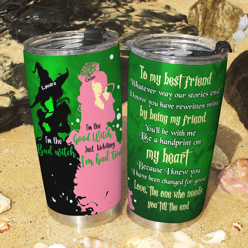 Personalized Best Friend Tumbler - Wicked Besties Design Tumbler Cup PopCulturePrints
