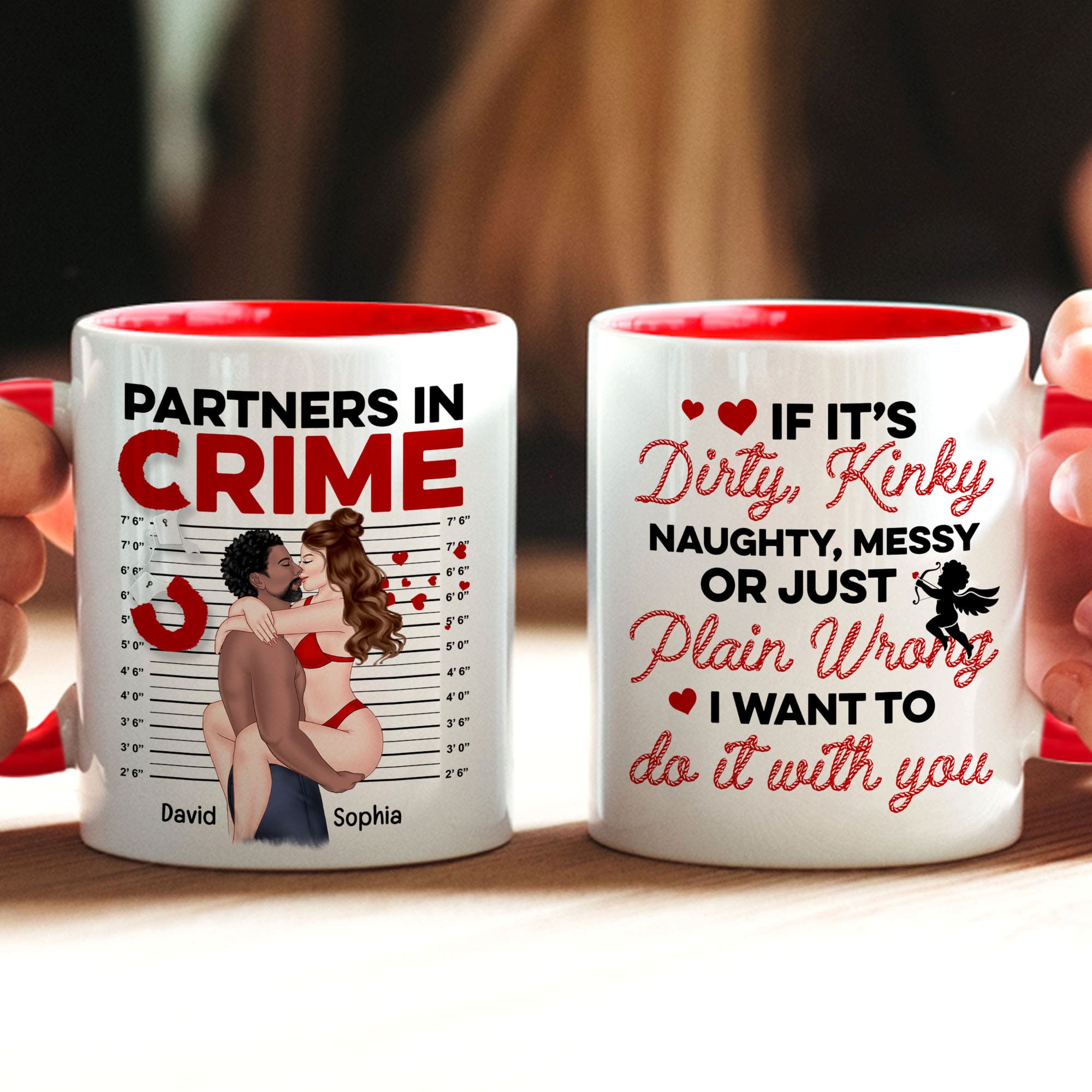 Personalized Partners in Crime Coffee Mug Coffee Mug PopCulturePrints