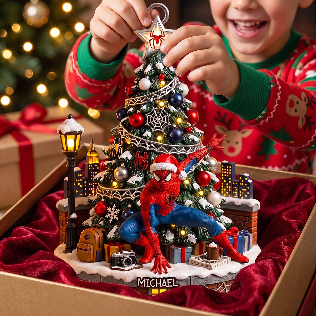 "Spread Holiday Cheer with Our Heroic Ornament - Personalized Gift for Everyone!"
