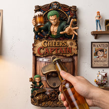 Load image into Gallery viewer, Cheers Captain Bottle Opener - Personalized Gift for Adventurous Spirits
