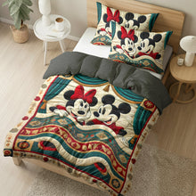 Load image into Gallery viewer, Personalized Mickey &amp; Minnie Couples Quilt Bedding Set Blanket PopCulturePrints
