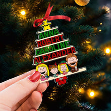 Load image into Gallery viewer, Personalized Family Christmas Ornament - Custom Names and Year
