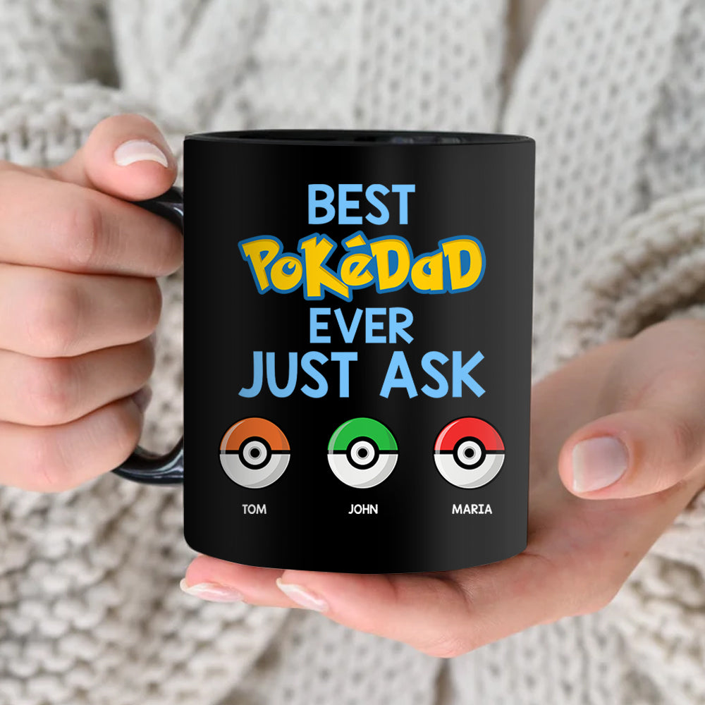 Best PokeDad Ever Personalized Coffee Mug Coffee Mug PopCulturePrints