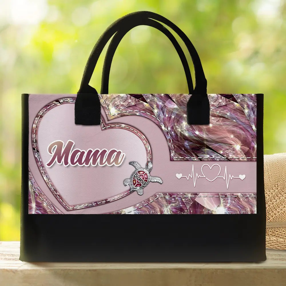 "Cherish Every Moment, You are Loved - Personalized Canvas Tote Bag" - Custom Gift for Grandma and Moms Canvas Tote Bag PopCulturePrints