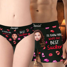 Load image into Gallery viewer, Personalized Lip Print Boxer Briefs for Couples Boxer Briefs PopCulturePrints
