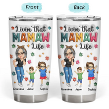 Load image into Gallery viewer, Livin&#39; That Grandma Life - Personalized 3D Inflated Effect Tumbler - Perfect Gift for Grandma Tumbler PopCulturePrints
