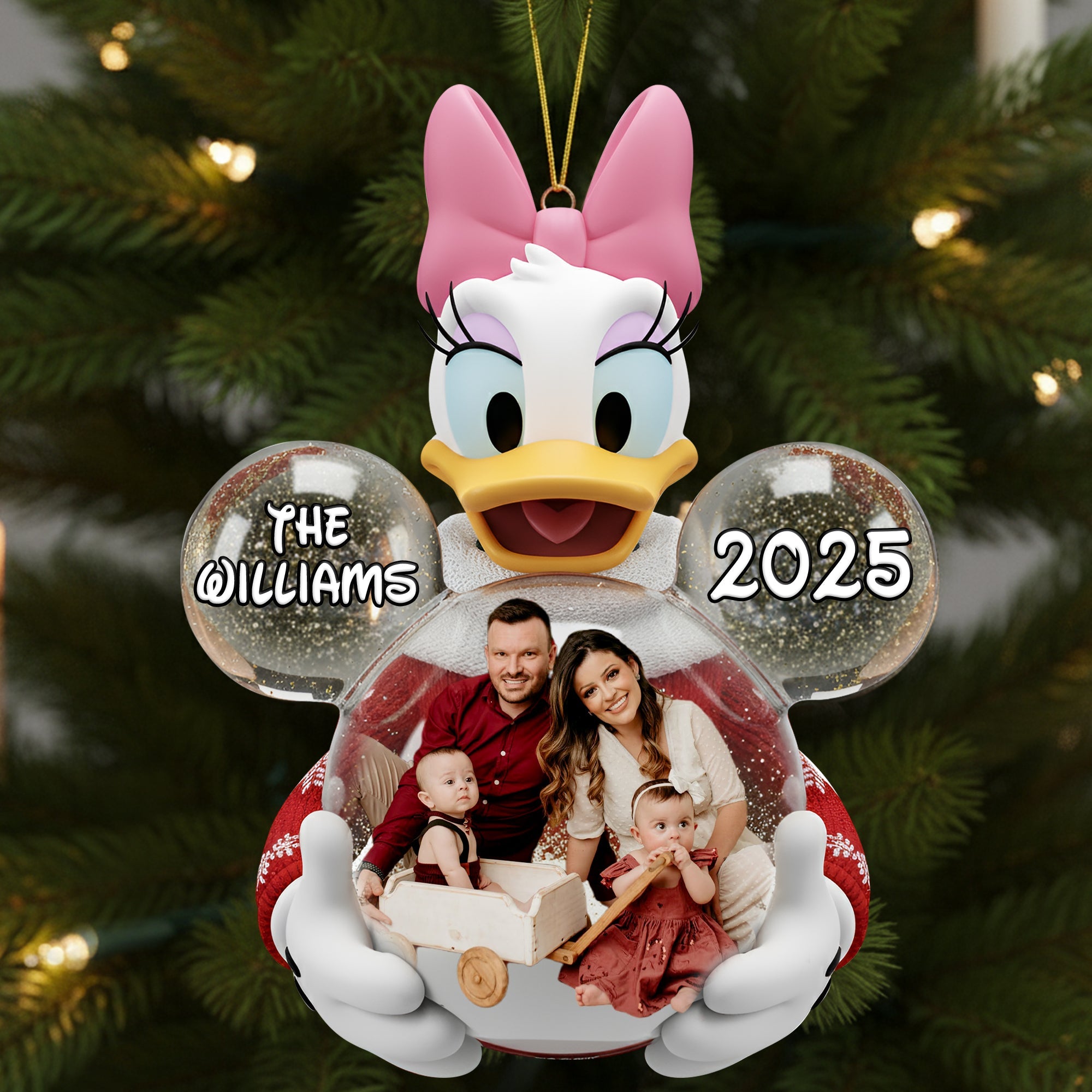 "Cherish Your Family Moments" – Personalized Family Memories Ornament - Custom Gift for Loved Ones Ornament PopCulturePrints