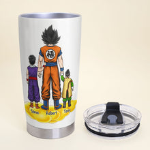 Load image into Gallery viewer, Personalized Super Dad Tumbler Cup - Gift for Dragon Ball Fans
