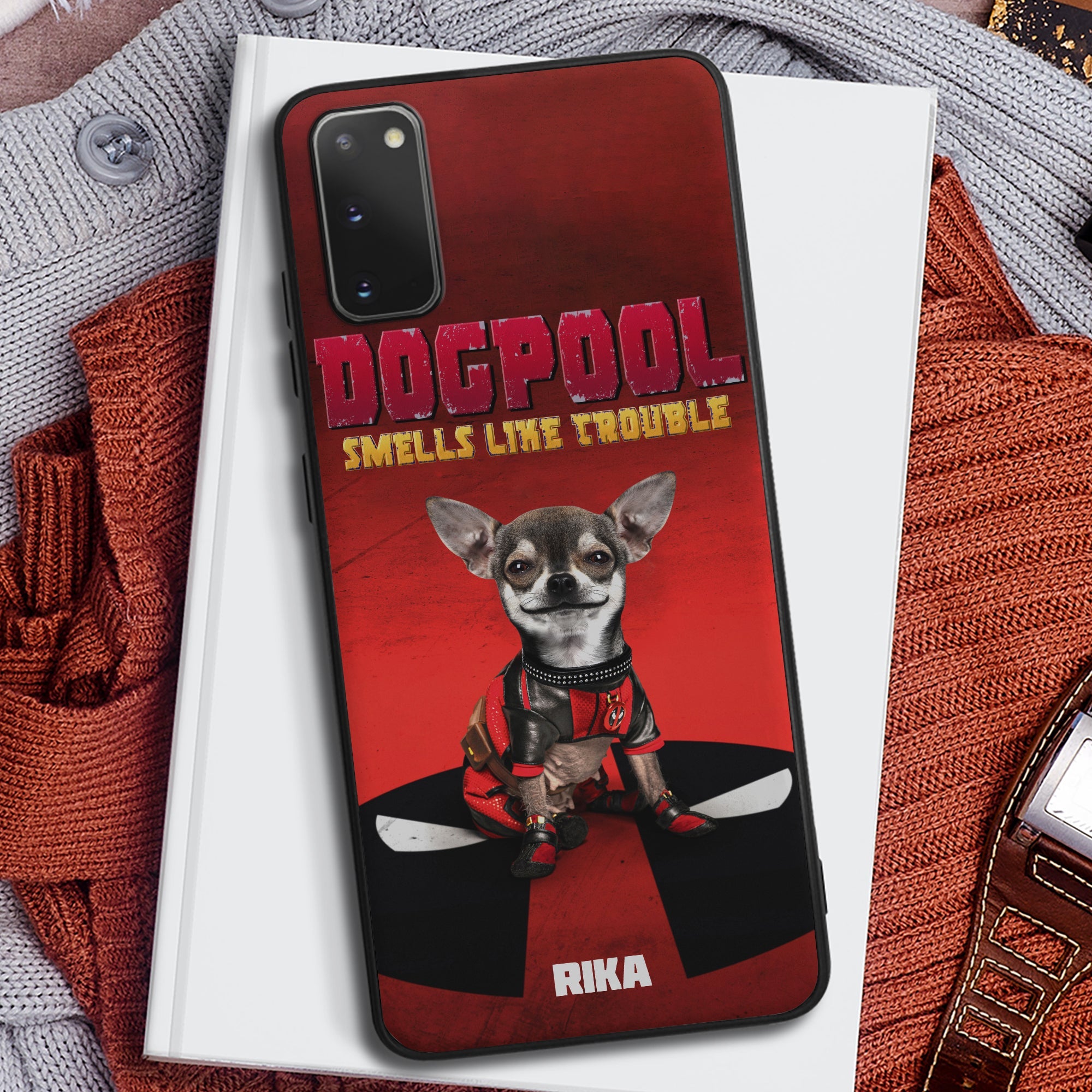 Dogpool Personalized Phone Case - Custom Name