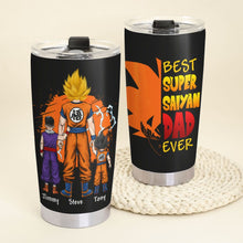Load image into Gallery viewer, Best Super Saiyan Dad Ever - Personalized Tumbler Gift Tumbler Cup PopCulturePrints
