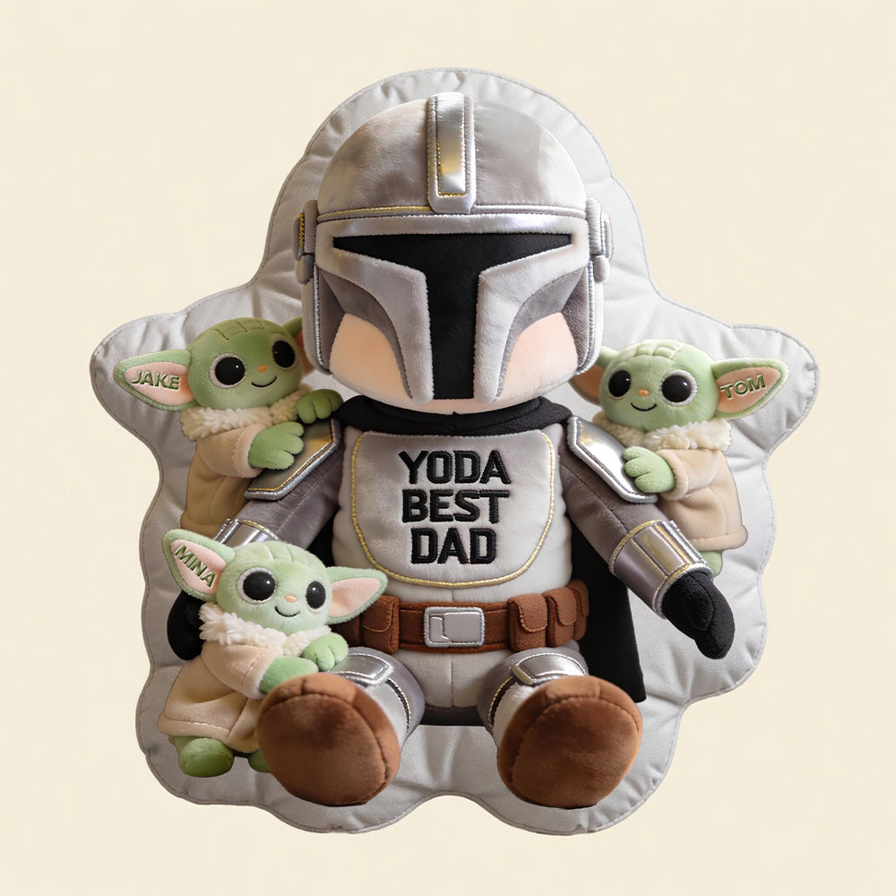 “Yoda Best Dad” – Custom Shape Pillow for Dads, Personalized Gift for Every Occasion Pillow PopCulturePrints