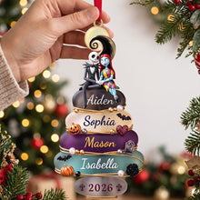 Load image into Gallery viewer, Spooky Family Acrylic Ornament - Personalized Gifts For Family 01natn081026 Ornament PopCulturePrints
