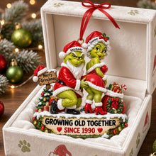 Load image into Gallery viewer, Growing Old Together Christmas Acrylic Ornament - Personalized Gift for Couples
