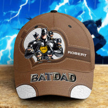 Load image into Gallery viewer, “My Superhero Dad” - Shadow Dad Classic Cap - Personalized Gift for Dad &amp; Grandpa Caps PopCulturePrints
