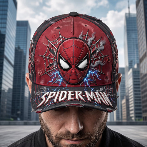 “Unleash Your Inner Hero!” - Custom Lightning Web Hero Classic Cap - Personalized Gift for Fans & Collectors Caps PopCulturePrints