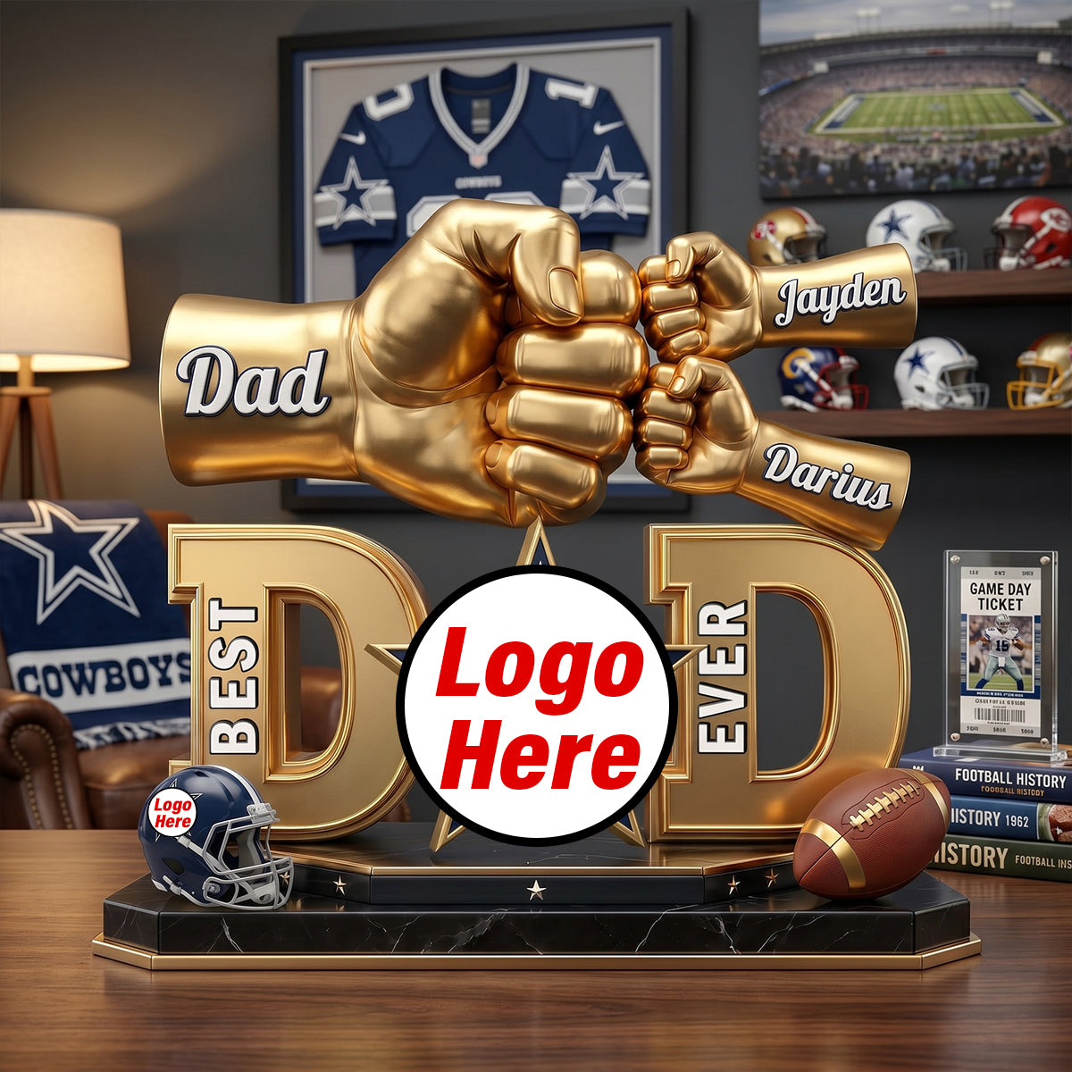 250 Years Of Freedom - Personalized Acrylic Sign for Family Shaped Plaques PopCulturePrints