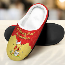 Load image into Gallery viewer, Custom Grandma Slippers with Bear Family Design Shoes PopCulturePrints
