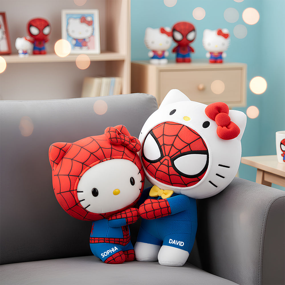 “Together We Are Super” - Sweetest Duo Pillow Personalized Gifts for Couples Pillow PopCulturePrints