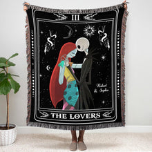 Load image into Gallery viewer, Lovers Tarot Card Blanket - Personalized Halloween Gift &amp; Valentine&#39;s Day Gifts Blanket PopCulturePrints
