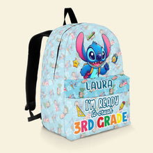 Load image into Gallery viewer, Personalized Kids Backpack with Cute Character Design - 3rd Grade Ready Backpack PopCulturePrints
