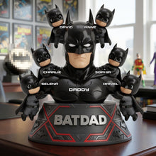 Load image into Gallery viewer, “The Best Superhero in Our Lives” - Shadow Dad And Kids Acrylic Plaque - Personalized Gift for Dad, Grandpa, or any Father Figure Shaped Plaques PopCulturePrints
