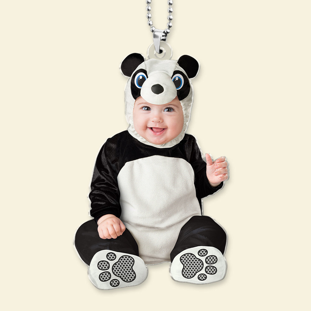 Custom Baby Photo Car Ornament - Cute Koala Theme Ornament PopCulturePrints